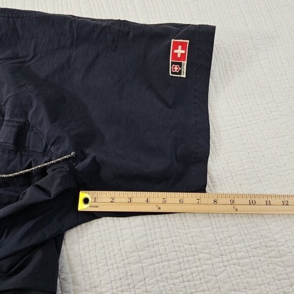 Victorinox Swiss Army Knife Cargo Board Shorts Men's Large Navy Blue 7" Inseam - Picture 6 of 13